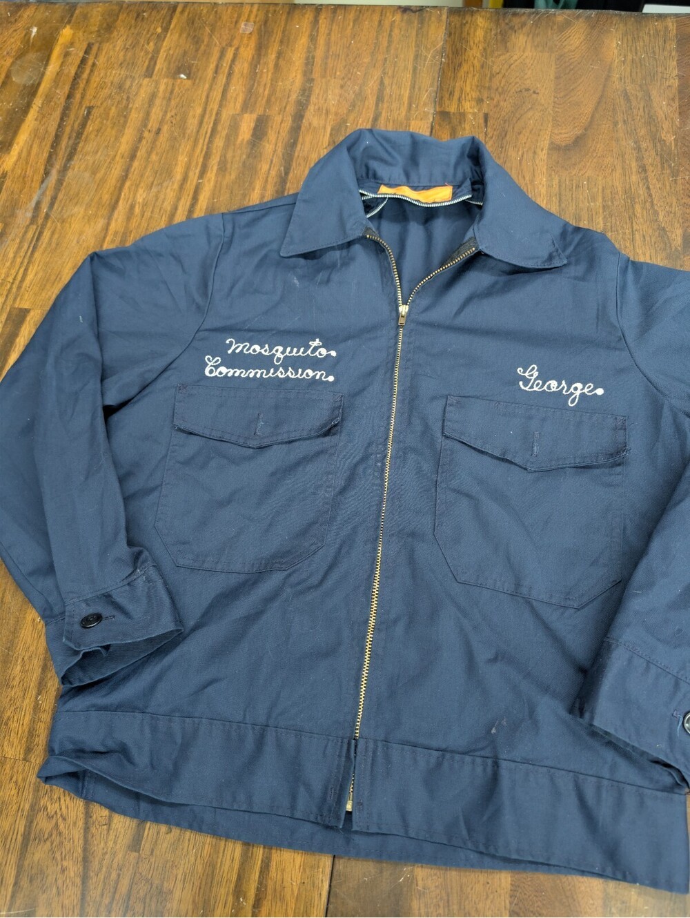 Vintage Work Jacket Middlesex County 42 Chain Stitch